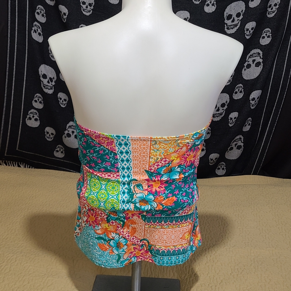 Into the Bleu floral tankini size 12 - Picture 3 of 8